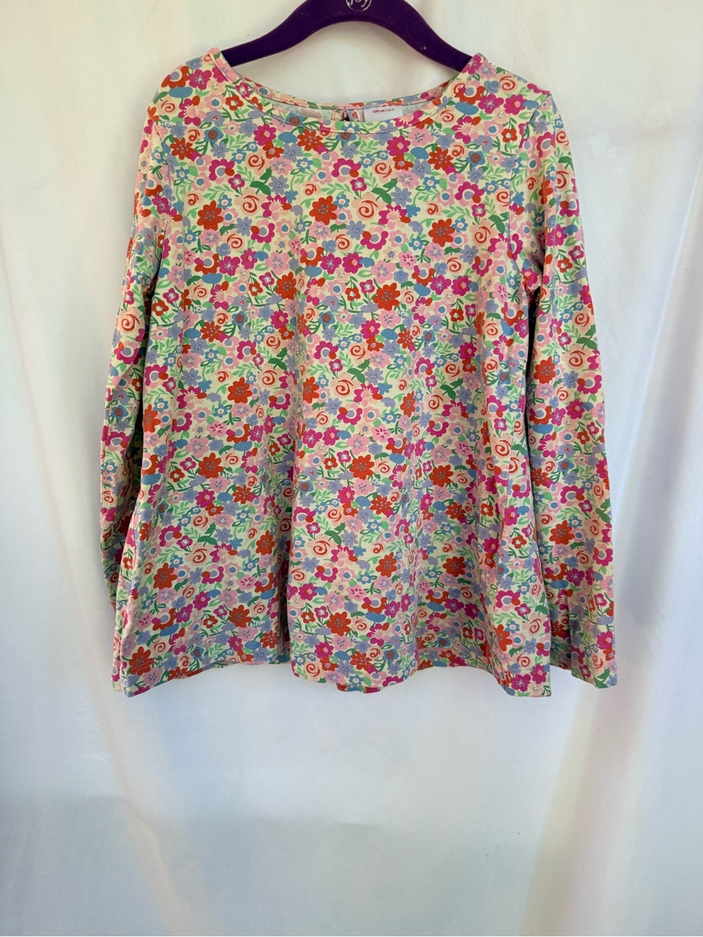 Hanna Andersson KIDS Floral Shirt in Pink, Red, Green & Blue